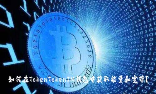 如何在TokenTokenIM钱包中获取能量和宽带？